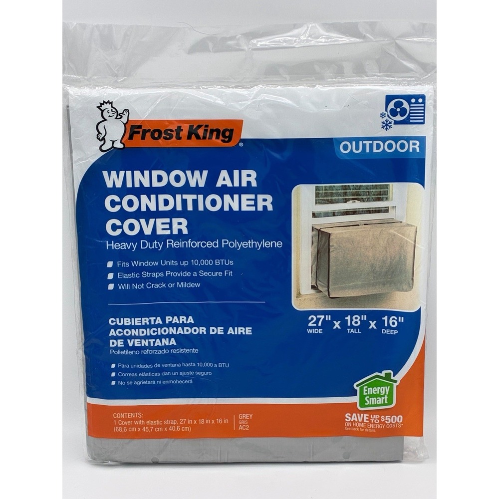 THERMWELL AC2H Air Conditioner Cover, 18 by 27 by 16-Inch, Silver